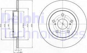 Delphi BG4200 - Brake Disc autospares.lv