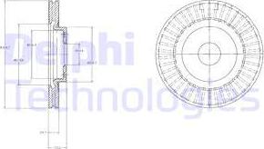 Delphi BG4214 - Brake Disc autospares.lv