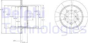 Delphi BG4216 - Brake Disc autospares.lv