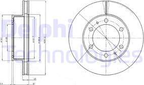 Delphi BG4211 - Brake Disc autospares.lv