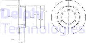 Delphi BG4218 - Brake Disc autospares.lv