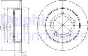 Delphi BG4289 - Brake Disc autospares.lv