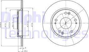 Delphi BG4280 - Brake Disc autospares.lv