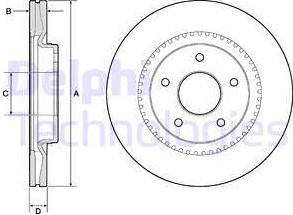 Delphi BG4283 - Brake Disc autospares.lv