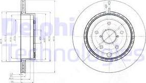 Delphi BG4287 - Brake Disc autospares.lv