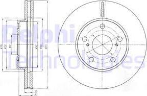 Delphi BG4234 - Brake Disc autospares.lv