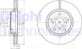 Delphi BG4236 - Brake Disc autospares.lv