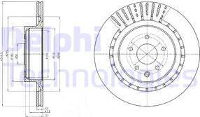 Delphi BG4230C - Brake Disc autospares.lv