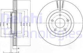 Delphi BG4231 - Brake Disc autospares.lv