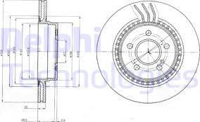 Delphi BG4226C - Brake Disc autospares.lv