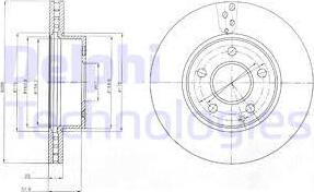 Delphi BG4227C - Brake Disc autospares.lv