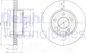 Delphi BG4227 - Brake Disc autospares.lv