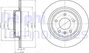 Delphi BG4279-C - Brake Disc autospares.lv