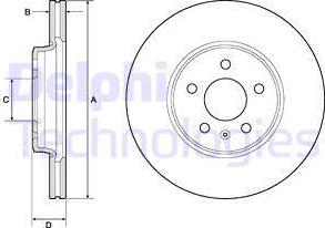 Delphi BG4799C - Brake Disc autospares.lv