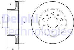 Delphi BG4796C - Brake Disc autospares.lv