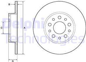 Delphi BG4798C-18B1 - Brake Disc autospares.lv