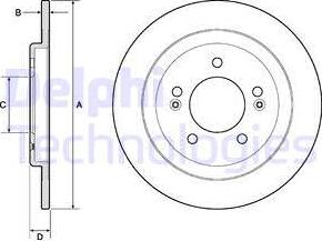 Delphi BG4749C - Brake Disc autospares.lv