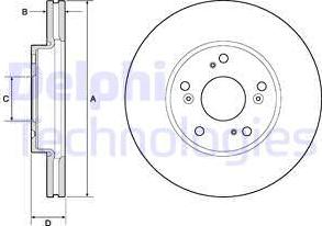 Delphi BG4741C - Brake Disc autospares.lv