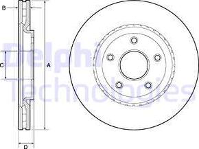Delphi BG4759C - Brake Disc autospares.lv