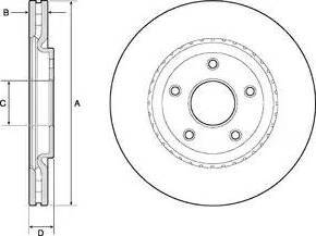 Blue Print ADA104371 - Brake Disc autospares.lv