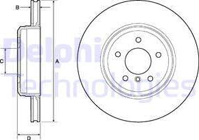 Delphi BG4753C - Brake Disc autospares.lv