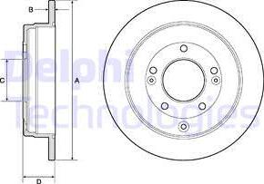 Delphi BG4767C - Brake Disc autospares.lv