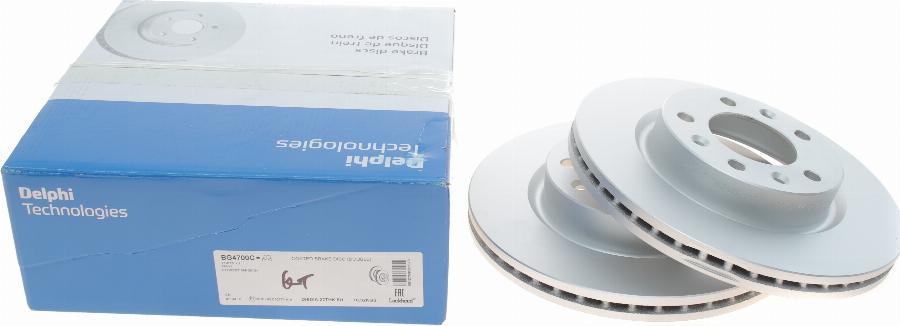 Delphi BG4700C - Brake Disc autospares.lv