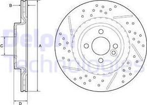 Delphi BG4789C - Brake Disc autospares.lv
