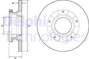 Delphi BG4784C - Brake Disc autospares.lv