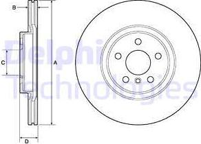 Delphi BG4780C-19B1 - Brake Disc autospares.lv