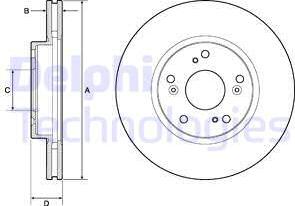 Delphi BG4774C - Brake Disc autospares.lv