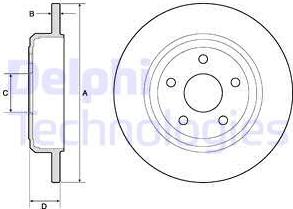 Delphi BG4772C - Brake Disc autospares.lv