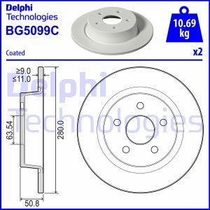 Delphi BG5099C - Brake Disc autospares.lv