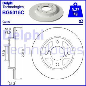 Delphi BG5015C - Brake Disc autospares.lv