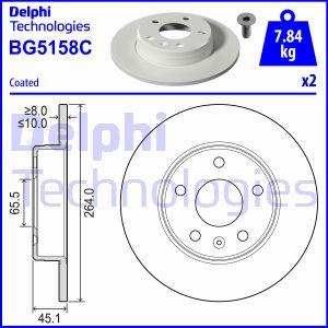 Delphi BG5158C - Brake Disc autospares.lv