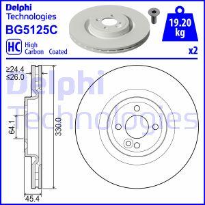 Delphi BG5125C - Brake Disc autospares.lv