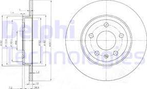 Delphi BG3996 - Brake Disc autospares.lv