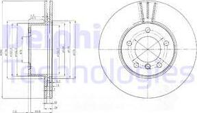 Delphi BG3998C - Brake Disc autospares.lv