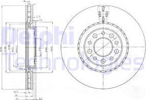 Delphi BG3993 - Brake Disc autospares.lv