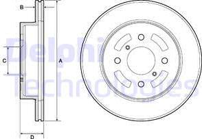 Delphi BG3941 - Brake Disc autospares.lv