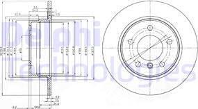 Delphi BG3948 - Brake Disc autospares.lv