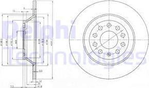 Delphi BG3956-C - Brake Disc autospares.lv