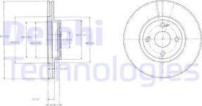 Delphi BG3966 - Brake Disc autospares.lv