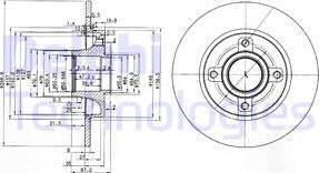 Delphi BG3962 - Brake Disc autospares.lv