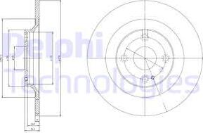 Delphi BG3967 - Brake Disc autospares.lv