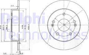 Delphi BG3906 - Brake Disc autospares.lv