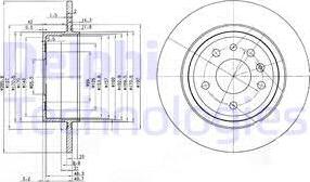 Delphi BG3908 - Brake Disc autospares.lv