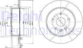 Delphi BG3907 - Brake Disc autospares.lv