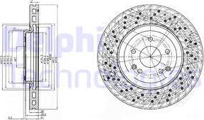 Delphi BG3985 - Brake Disc autospares.lv