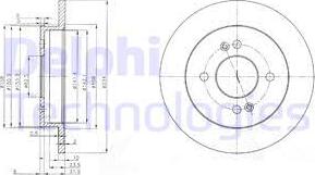 Delphi BG3981 - Brake Disc autospares.lv